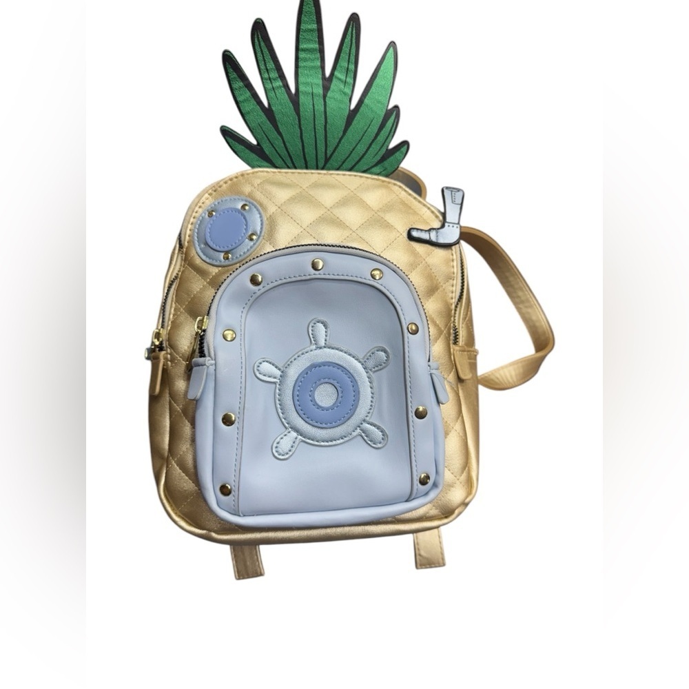 Nickelodeon . Gold Pineapple Backpack with Marine Theme